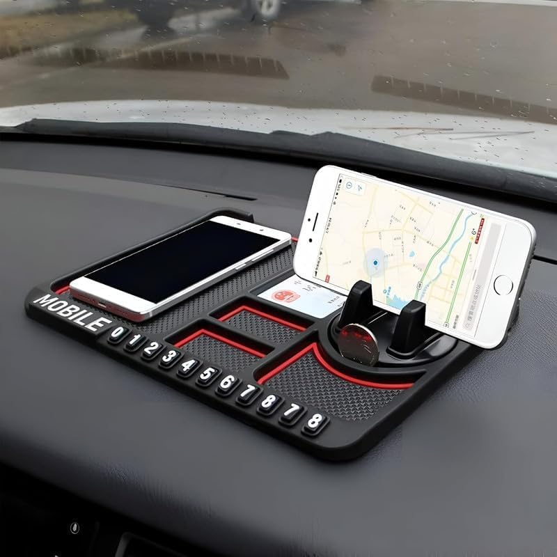 Car Dashboard Mat with Mobile Mount Holder