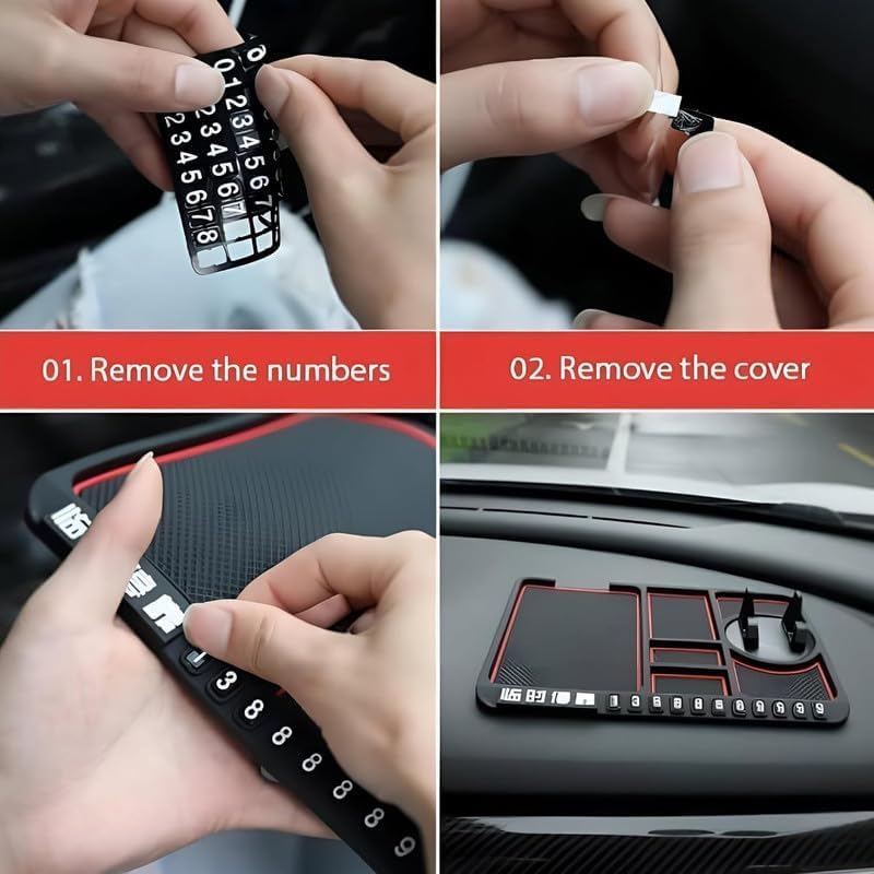 Car Dashboard Mat with Mobile Mount Holder