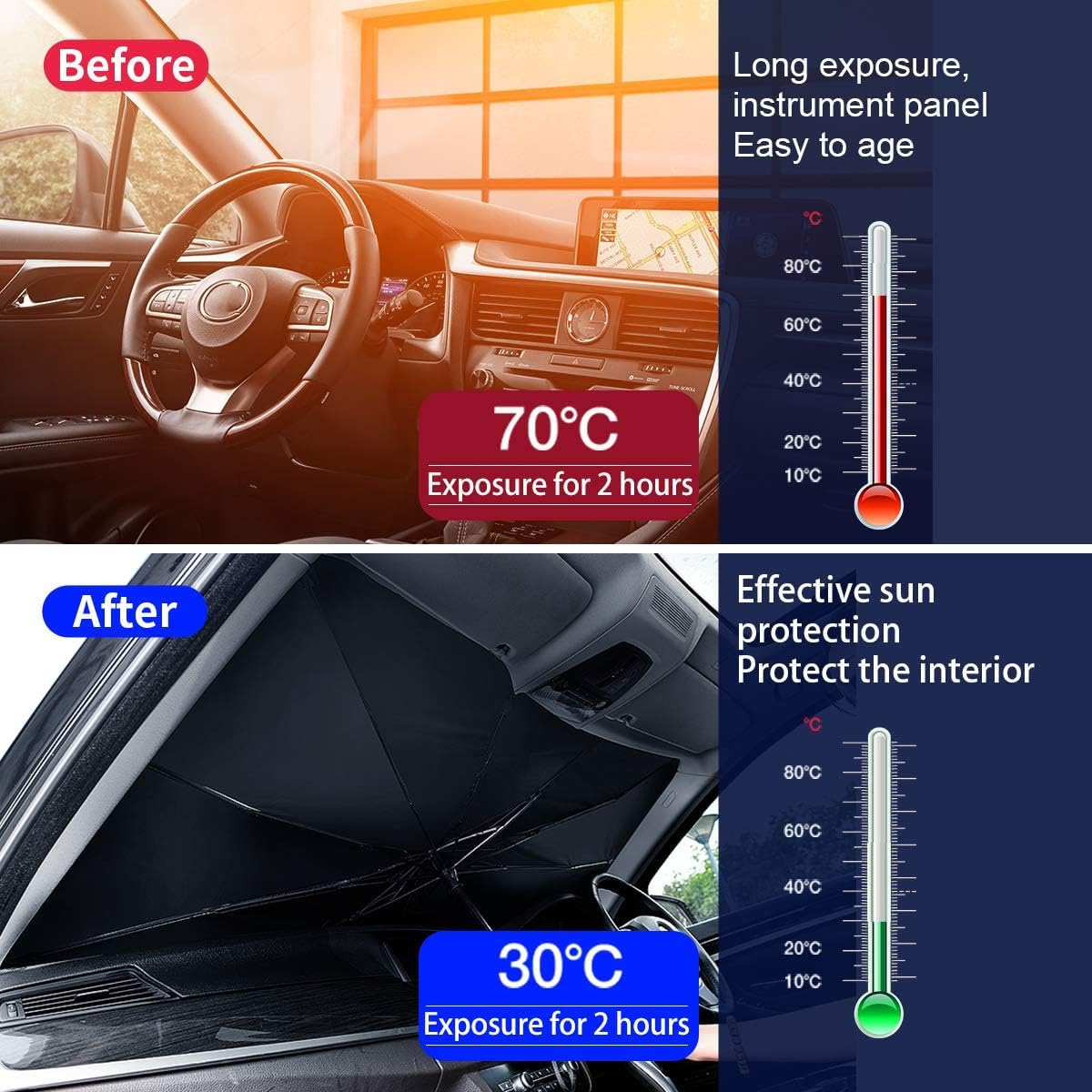 Car Umbrella 3D Fold For Safety All Time